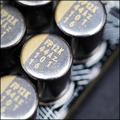 Close-up of 12k capacitors